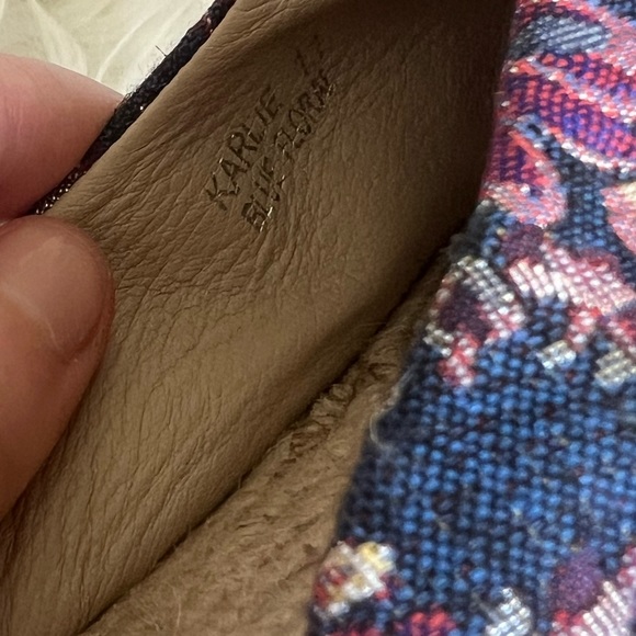 Vintage Havana size 11 NWOT karlie blue floral sandal slip ons boho summer - Picture 7 of 15